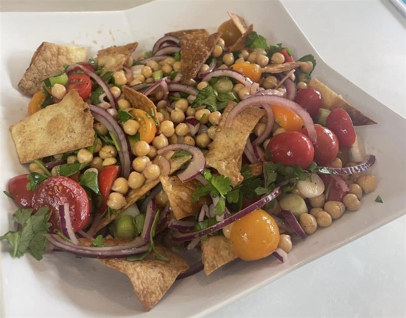 Protein packed chickpea salad