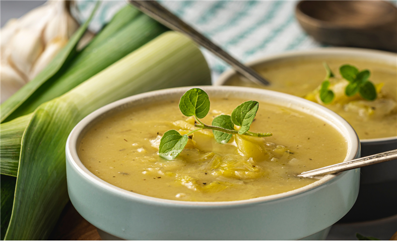 Creamy green soup